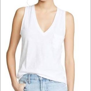 Madewell whisper tank - S, white. Like new!